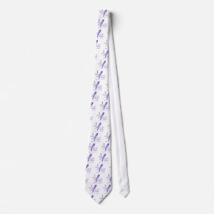 Hodgkin's Lymphoma I Wear Violet Ribbon For Wife Tie