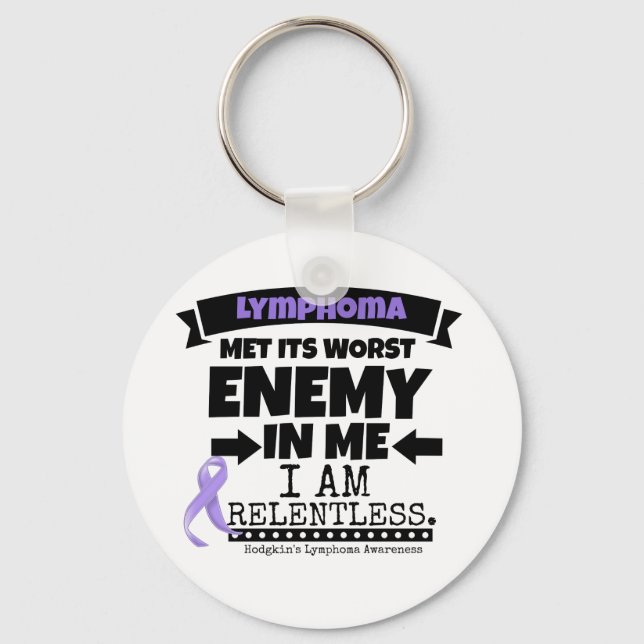 Hodgkin's Lymphoma Met Its Worst Enemy in Me Keychain (Front)