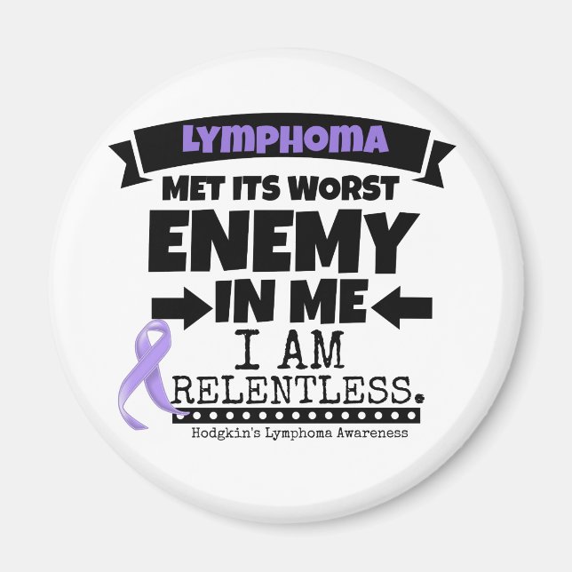 Hodgkin's Lymphoma Met Its Worst Enemy in Me Magnet (Front)