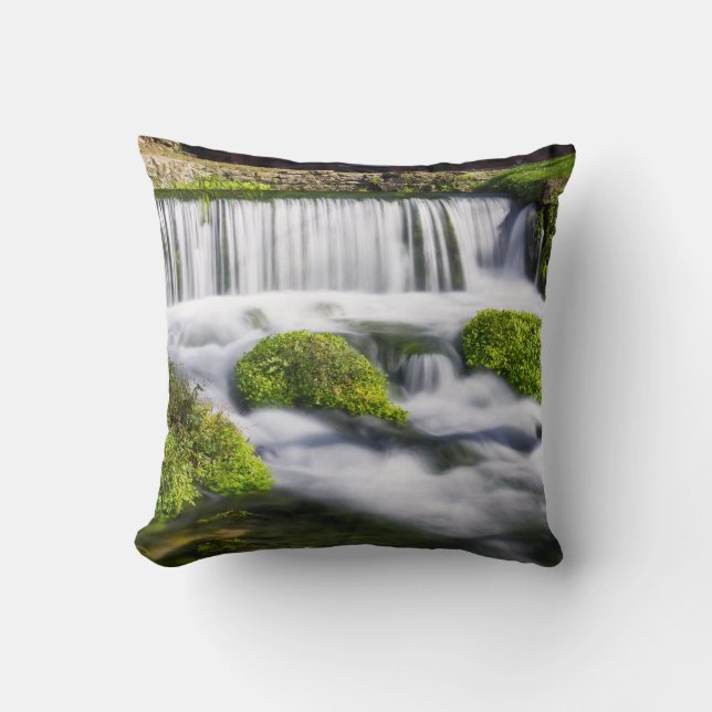 Hodgson Spring Falls Throw Pillow (Front)