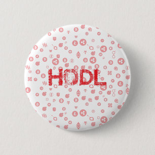 HODL 2 INCH ROUND BUTTON
