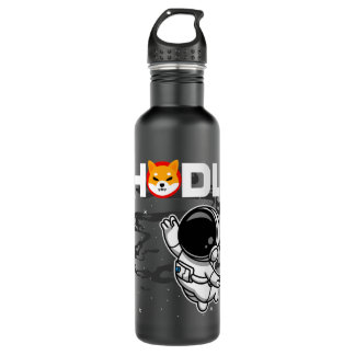HODL Astronaut Shiba Inu SHIB Crypto Coin HODL 710 Ml Water Bottle