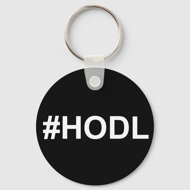 #HODL Basic Keychain (Front)