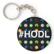 #HODL Cryptocurrency Themed Keychain