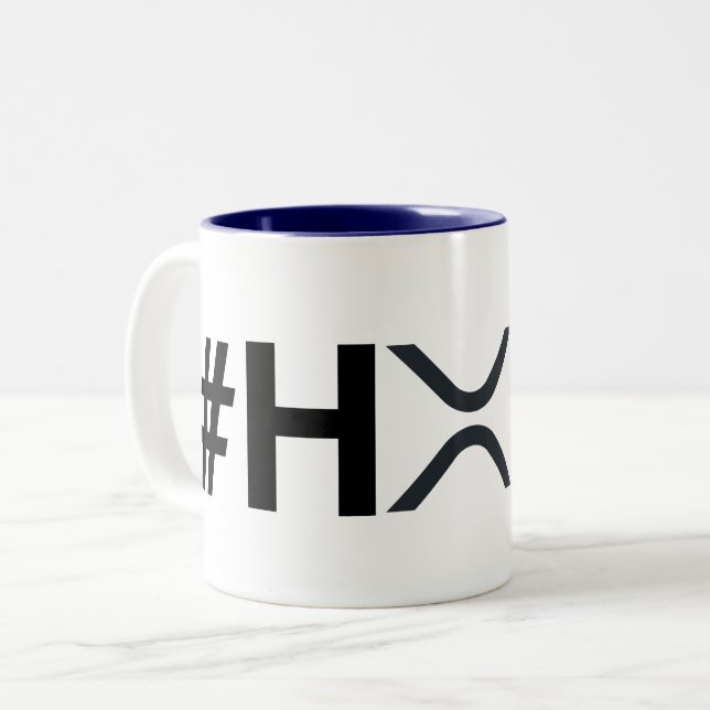 #HODL Ripple (XRP) Mug à deux tons (Devant gauche)