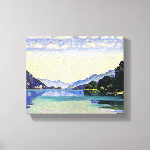 Hodler - Lake Thun from Lessig, fine art Canvas Print
