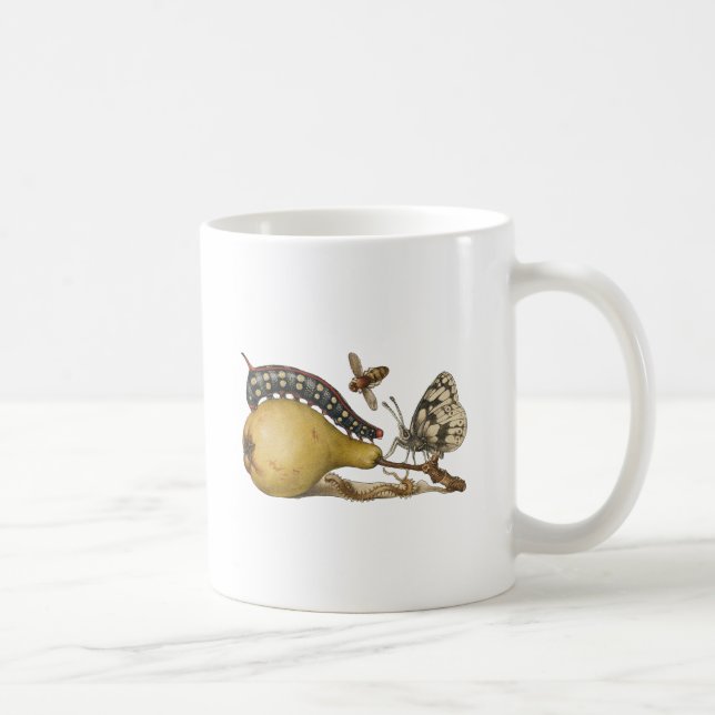 Hoefnagel Vintage Pear & Insects 1500s Renaissance Coffee Mug (Right)