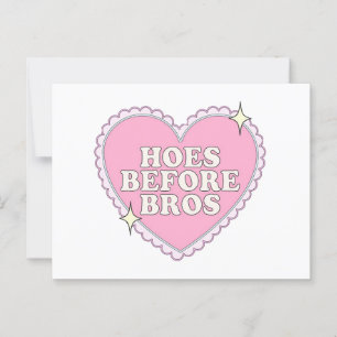 Hoes before bros  T-Shirt Postcard