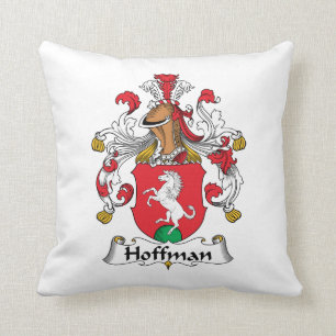 Hoffman Family Crest Throw Pillow