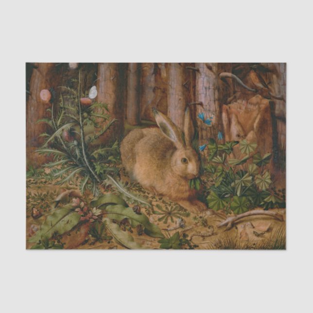 Hoffmann Hare Forest Nature Painting Tissue Paper (Front)