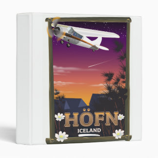 Höfn Iceland Flight poster Binder