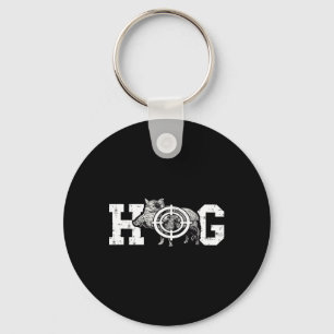 Hog Boar Wild Hog Hunting Wild Boar Pigs Wild Hog  Keychain
