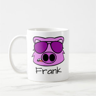 Hog Doodle Face Personnalisé Café Mug