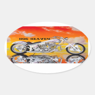 HOG HEAVEN HELMET STICKERS PKG 4