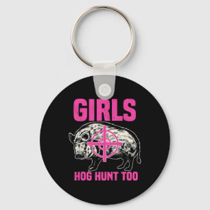 Hog Hunting Boar Pig Hunter Huntsman  Keychain
