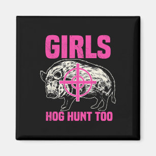 Hog Hunting Boar Pig Hunter Huntsman  Magnet