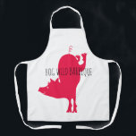 Hog Wild Barbeque Apron<br><div class="desc">Great big red hog is perfect for barbeque attire.  Personalize the message,  pick your size and purchase!</div>