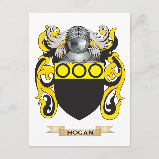 Hogan Coat of Arms (Family Crest) Postcard (Front)