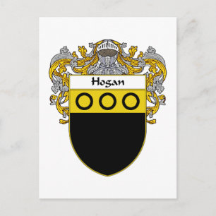 Hogan Coat of Arms (Mantled) Postcard