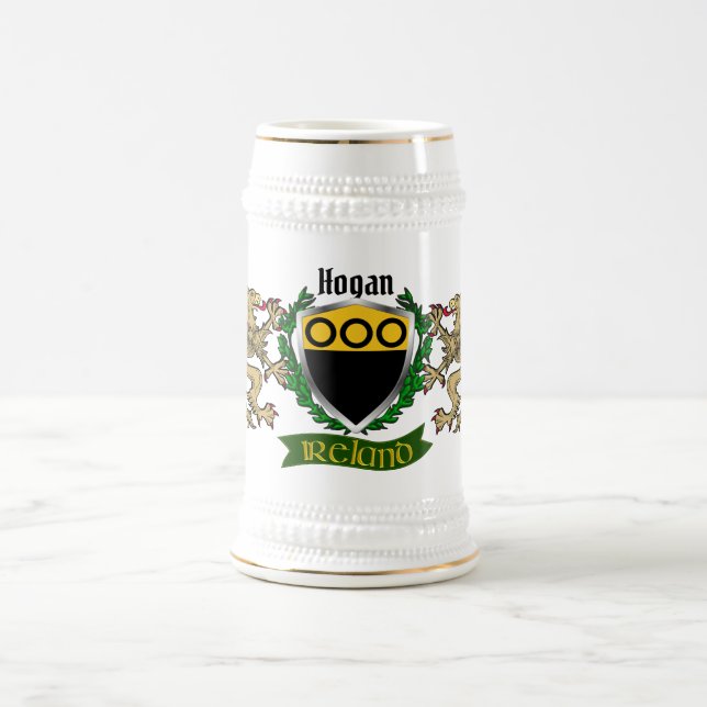 Hogan/O'Hogan Irish Shield Beer Stein (Center)