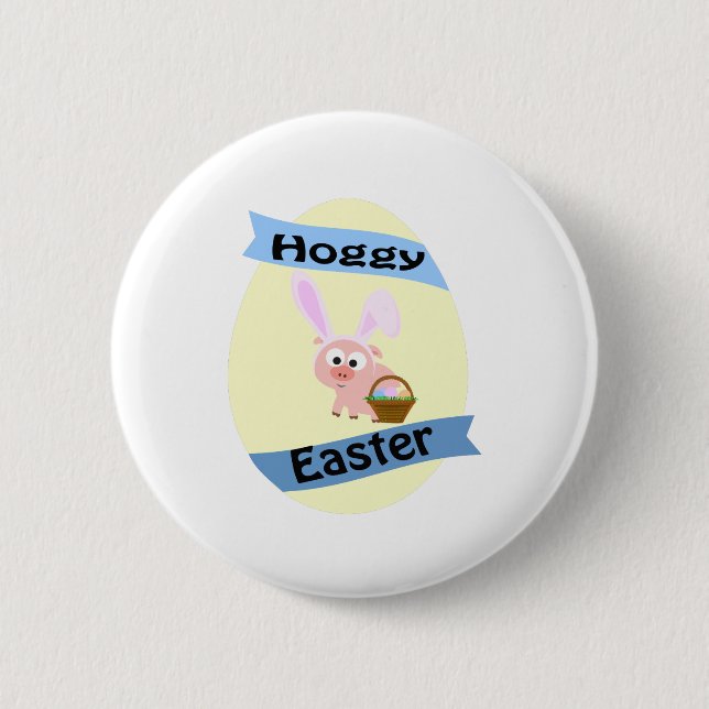 Hoggy Easter! 2 Inch Round Button (Front)