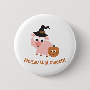 Hoggy Walloween! 2 Inch Round Button