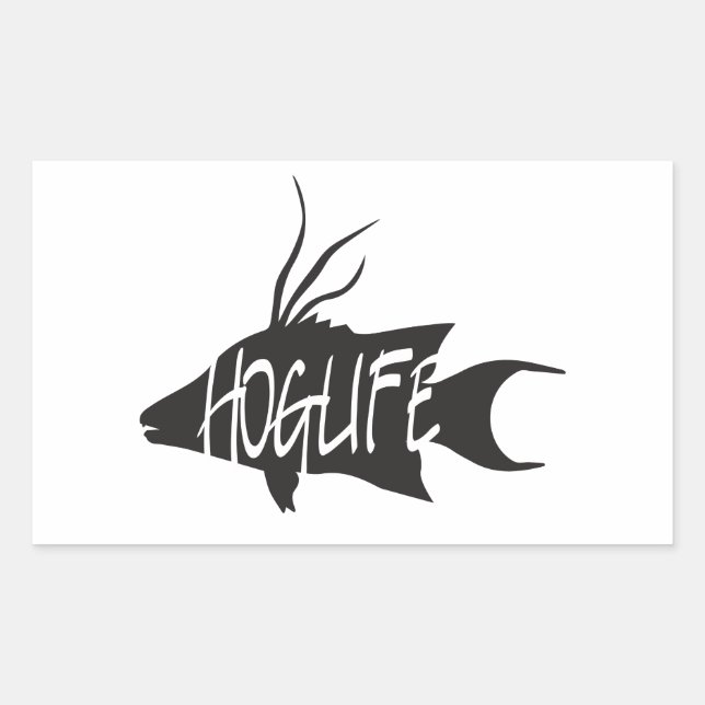 HogLife (Hogfish) Vinyl Decal Sticker (Front)