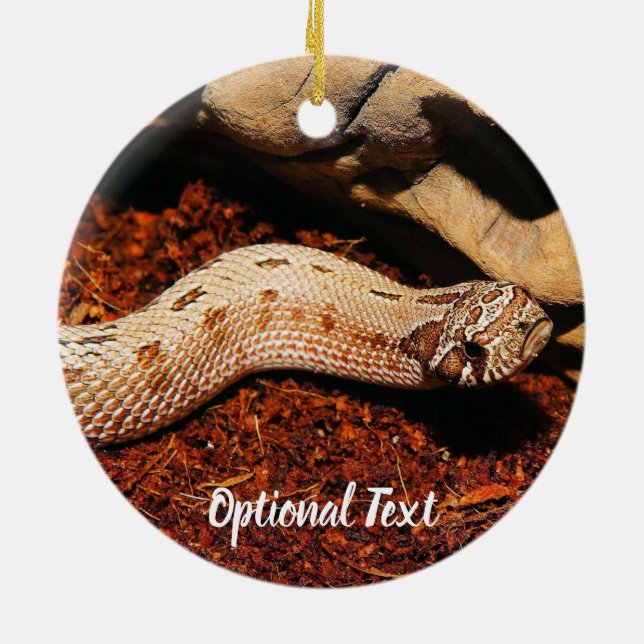 Hognose Pet Snake Ceramic Ornament (Back)