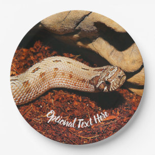 Hognose Pet Snake Paper Plate