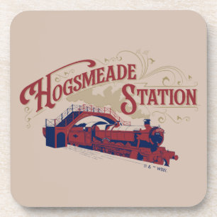 HOGSMEADE Station Vintage Graphic Coaster