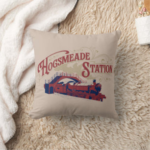 HOGSMEADE Station Vintage Graphic Throw Pillow