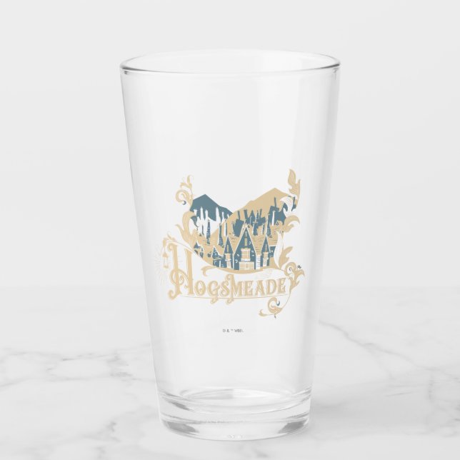 HOGSMEADE™ Vintage Village Graphic Glass (Front)