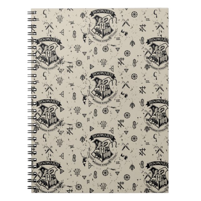 HOGWARTS™ Beige Pattern Notebook (Front)