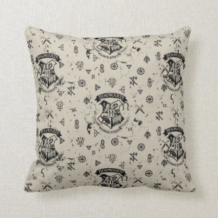 HOGWARTS™ Beige Pattern Throw Pillow
