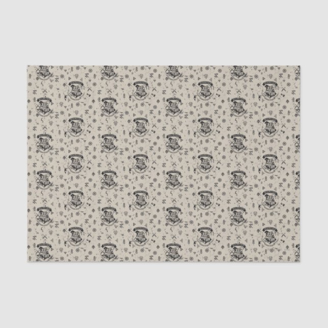 HOGWARTS™ Beige Pattern Tissue Paper (Front)