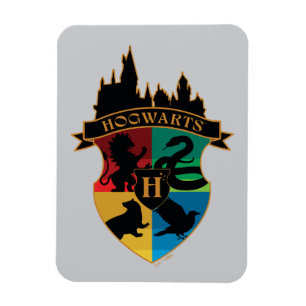 HOGWARTS™ Castle Crest House Pride Badge Magnet