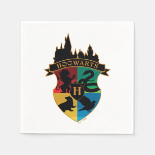 HOGWARTS™ Castle Crest House Pride Badge Napkin