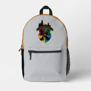 HOGWARTS™ Castle Crest House Pride Badge Printed Backpack