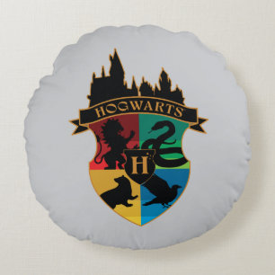 HOGWARTS™ Castle Crest House Pride Badge Round Pillow