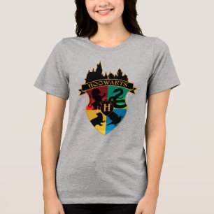 HOGWARTS™ Castle Crest House Pride Badge Tri-Blend Shirt