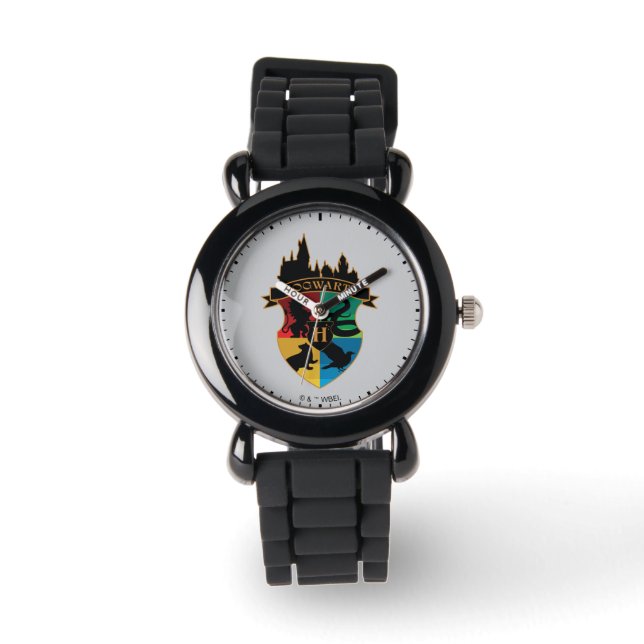 HOGWARTS™ Castle Crest House Pride Badge Watch (Front)