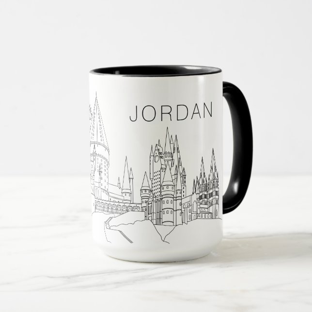 HOGWARTS™ CASTLE Outline  Mug (Front Right)