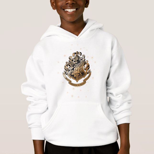 HOGWARTS™ Crest doré scintillant (Devant)