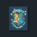 HOGWARTS™ Floral Crest Canvas Print<br><div class="desc">HARRY POTTER™ | Check out this floral HOGWARTS™ Crest illustration!</div>