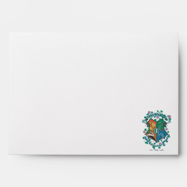HOGWARTS™ Floral Crest Envelope (Front)
