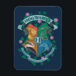 HOGWARTS™ Floral Crest Magnet<br><div class="desc">HARRY POTTER™ | Check out this floral HOGWARTS™ Crest illustration!</div>