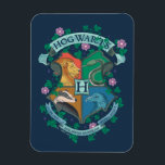 HOGWARTS™ Floral Crest Magnet<br><div class="desc">HARRY POTTER™ | Check out this floral HOGWARTS™ Crest illustration!</div>