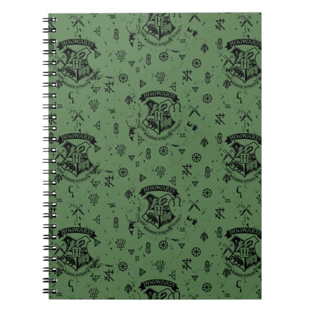 HOGWARTS™ Green Pattern Notebook (Front)