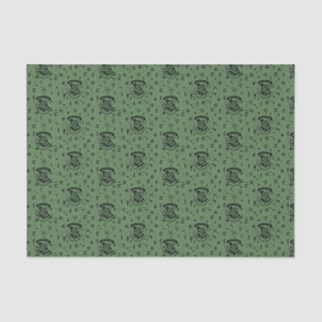 HOGWARTS™ Green Pattern Tissue Paper (Front)