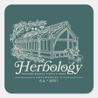 HOGWARTS™ Herbology Greenhouse Square Sticker